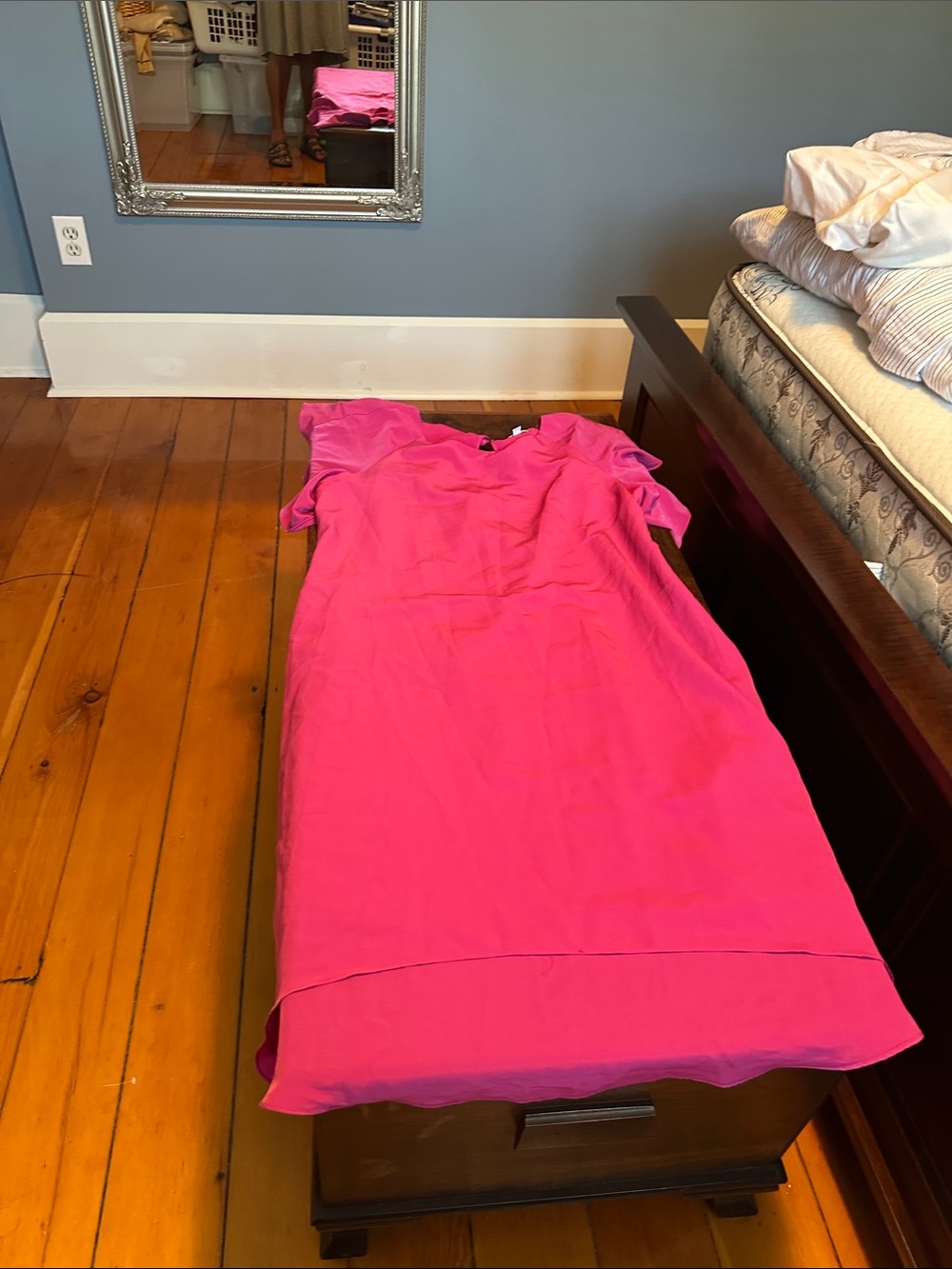 Halston Heritage Hot Pink Short Sleeve Girls' Dress
